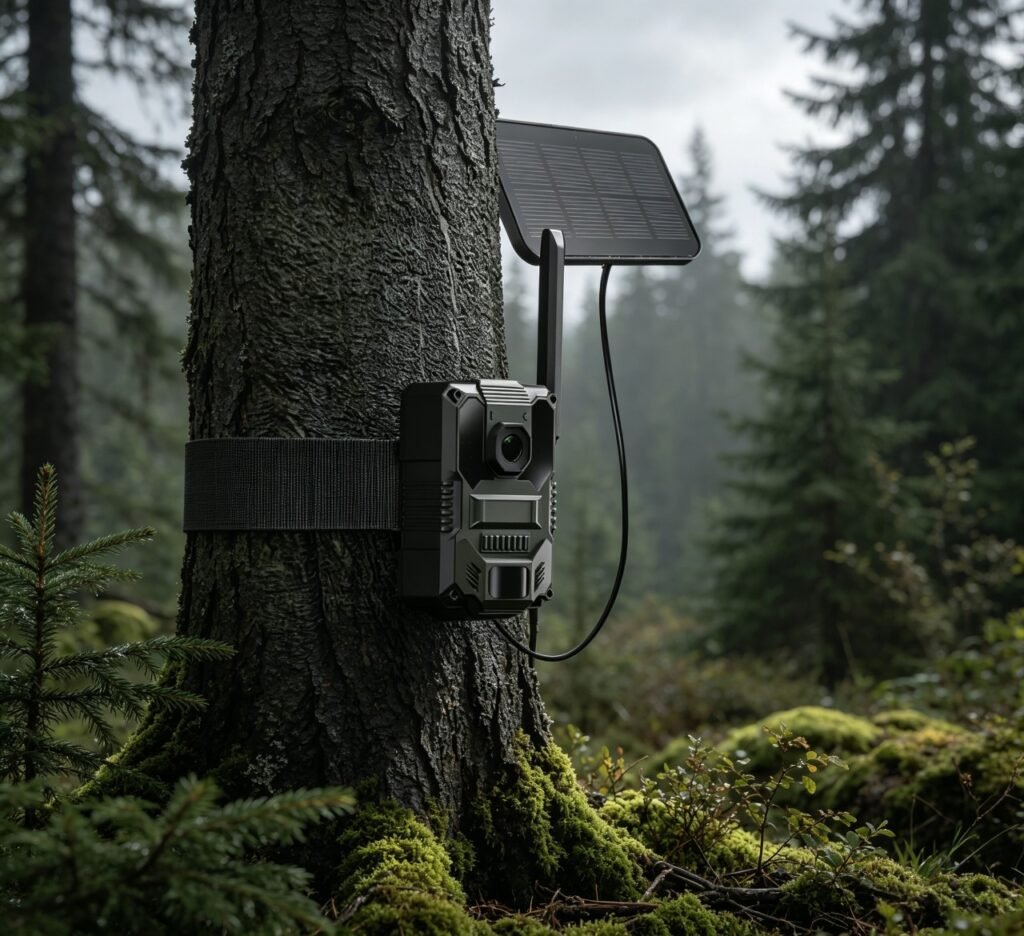 wocyber 4G LTE Solar Camera, 4MP Wireless Outdoor Trail Camera